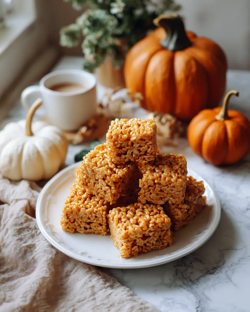 Irresistible Pumpkin Rice Krispie Treats That Everyone Will Love - Featured Image
