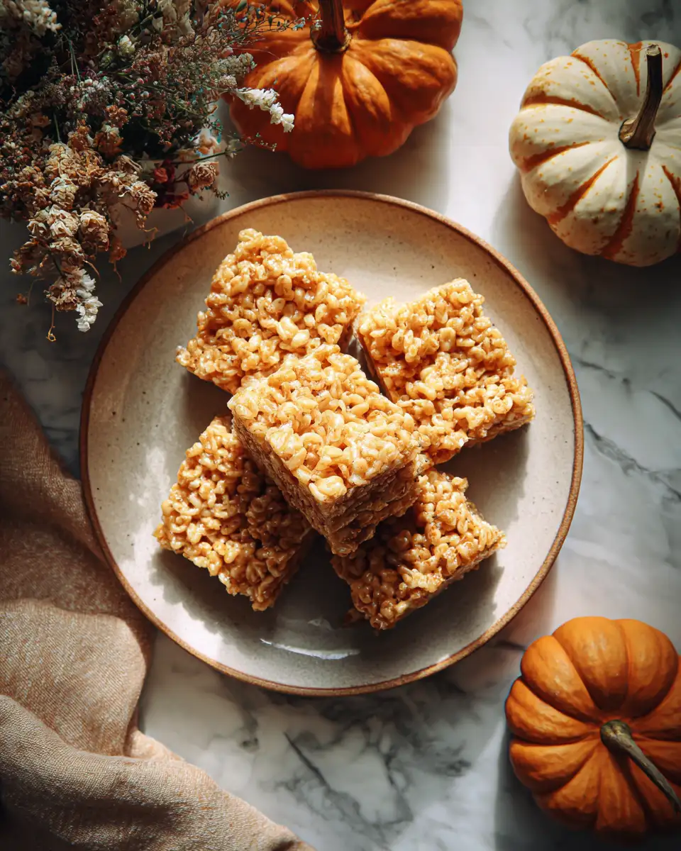 Final dish - Irresistible Pumpkin Rice Krispie Treats That Everyone Will Love
