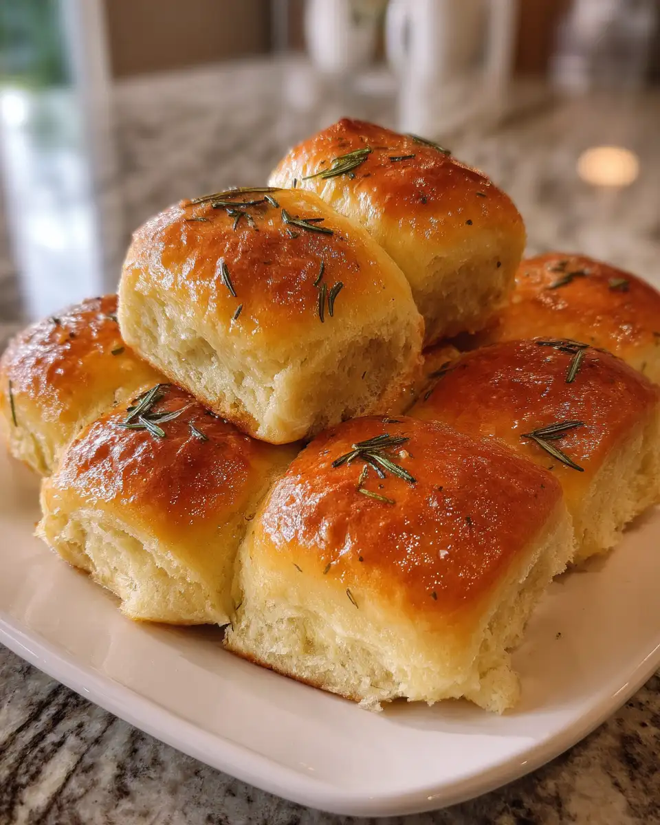 Fluffy Homemade Rosemary Dinner Rolls That Will Steal the Show - Featured Image