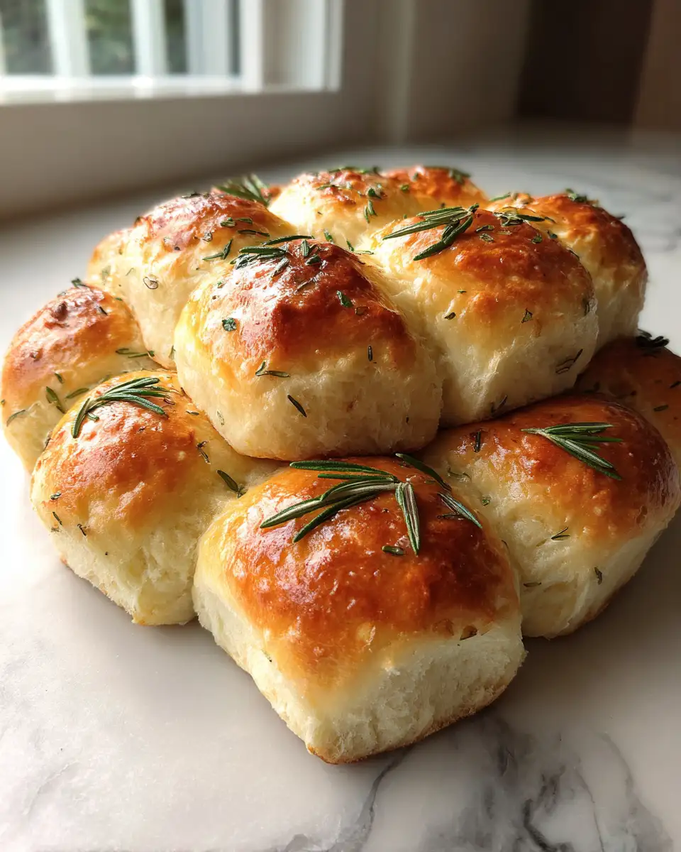 Final dish - Fluffy Homemade Rosemary Dinner Rolls That Will Steal the Show