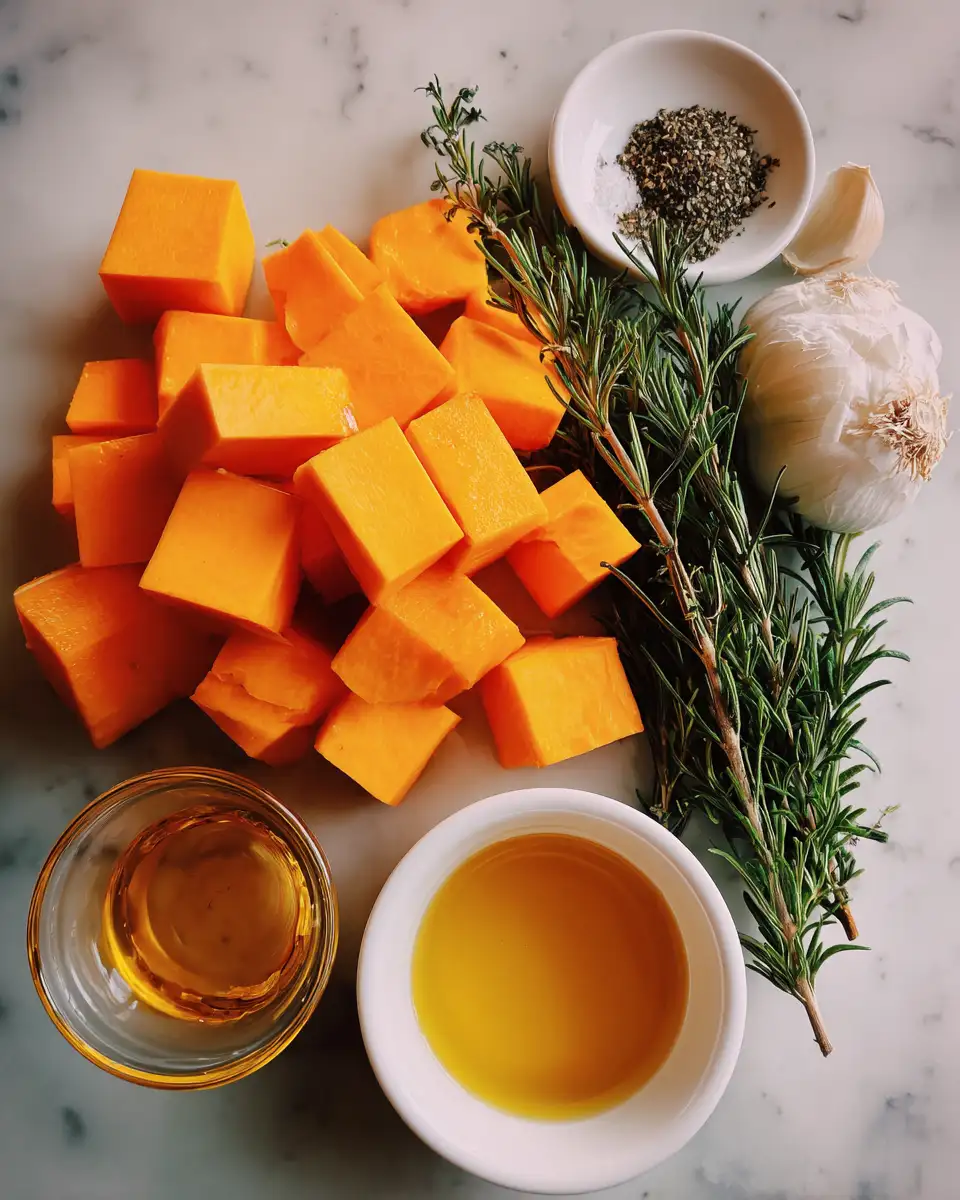 Ingredients for Elevate Your Dinner with Perfectly Rosemary Roasted Squash