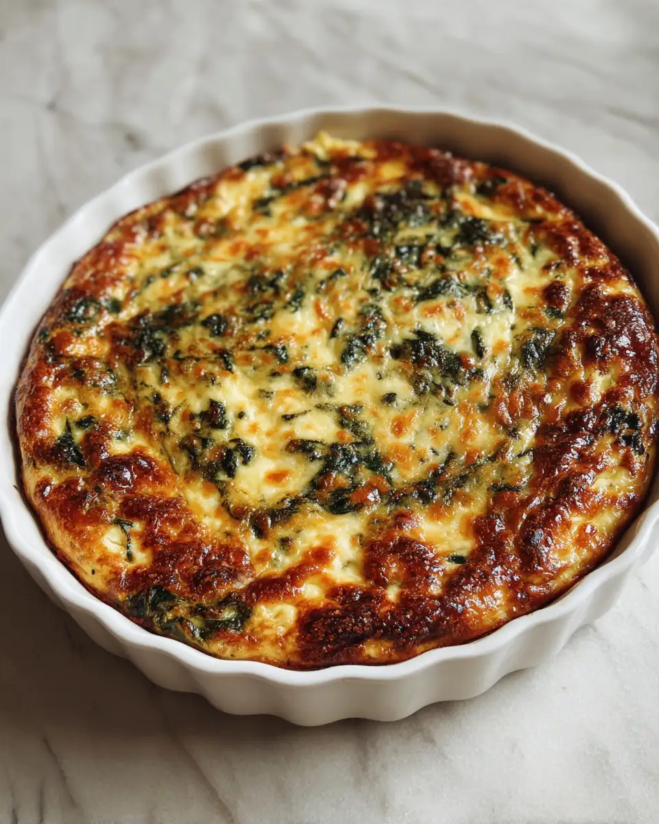 Final dish - Ultimate Spinach Parmesan Bake Recipe for a Deliciously Easy Dinner
