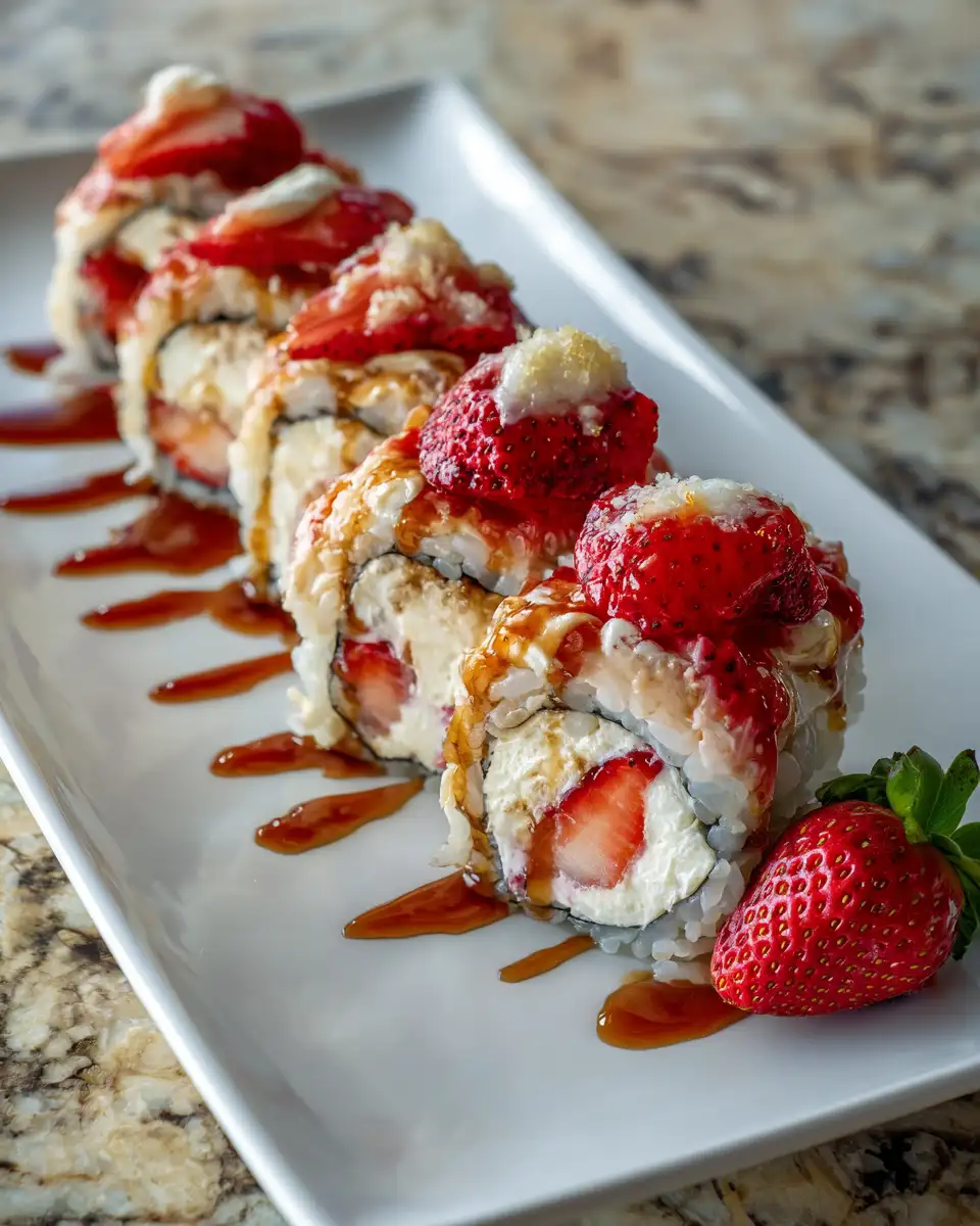 Strawberry Shortcake Cheesecake Sushi Rolls That Will Sweeten Your Day - Featured Image