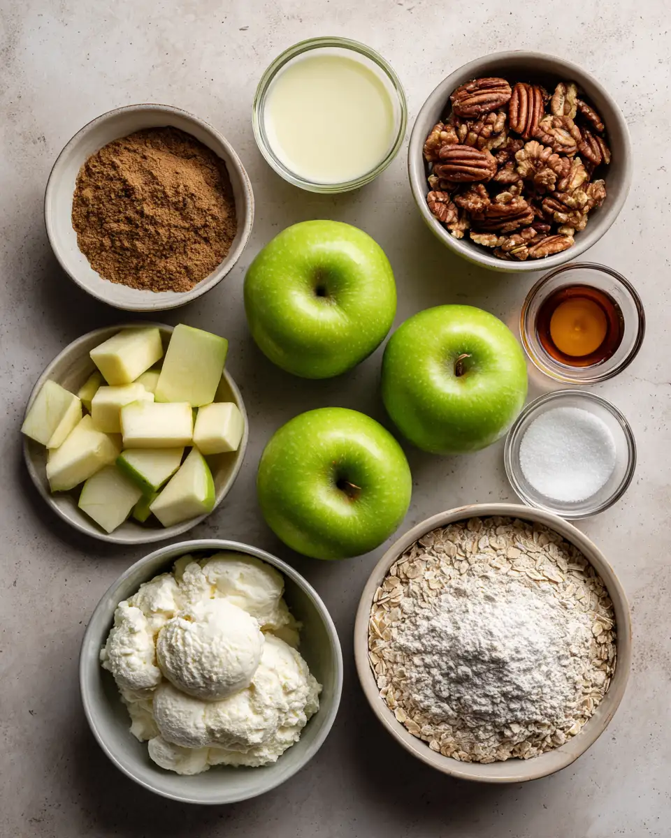 Ingredients for Indulge in the Ultimate Warm Apple Pie Sundae Experience