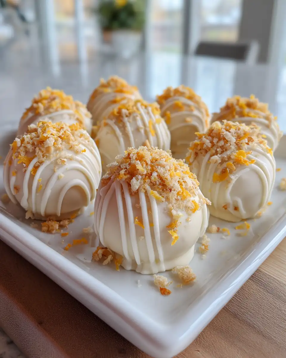 Irresistible White Chocolate Orange Creamsicle Truffles You Have to Try - Featured Image