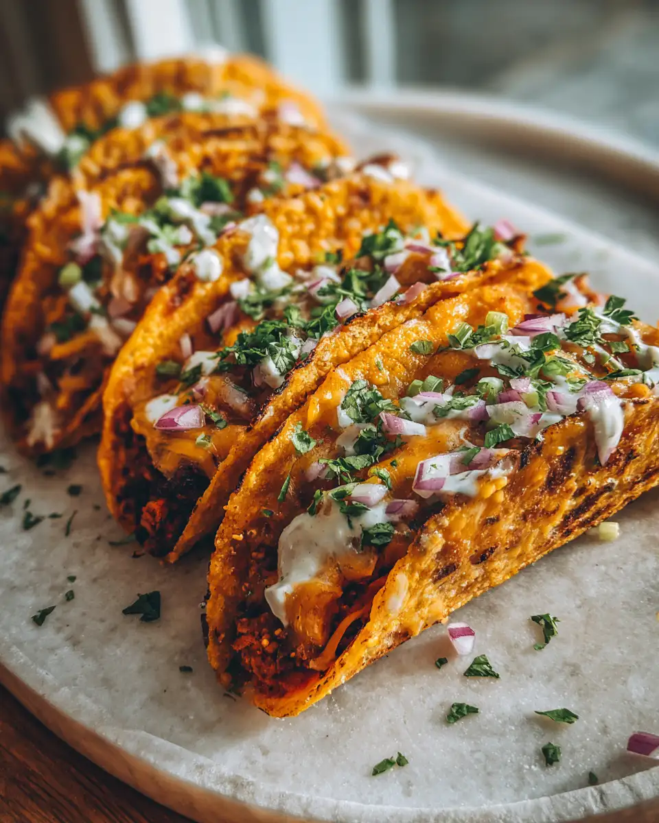 Final dish - Irresistible Cheesy Oven-Baked Tacos You Need to Try Tonight