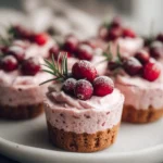 Fluffy Cranberry Mousse Cups Mini Christmas Desserts to Delight Your Holiday Table - Featured Image
