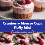 Fluffy Cranberry Mousse Cups Mini Christmas Desserts to Delight Your Holiday Table