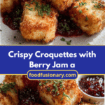 Crispy Croquettes with Berry Jam and Green Herbs A Flavorful Twist You Need to Try
