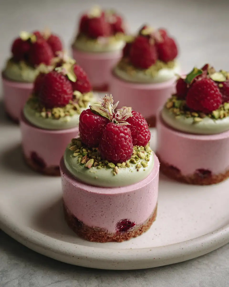 Indulge in Decadent Raspberry and Pistachio Mousse Cakes That Delight Your Senses - Featured Image