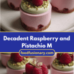 Indulge in Decadent Raspberry and Pistachio Mousse Cakes That Delight Your Senses