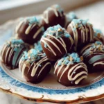 Easy 4-Ingredient Blue Christmas Truffles You Can Make in Minutes - Featured Image