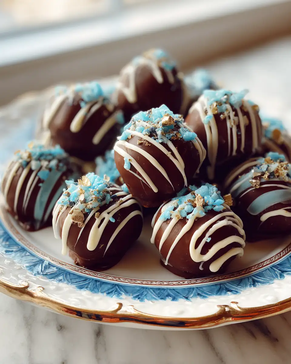 Easy 4-Ingredient Blue Christmas Truffles You Can Make in Minutes - Featured Image