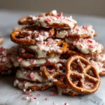 Easy White Chocolate Peppermint Pretzel Crisps Recipe for Festive Snacking - Featured Image