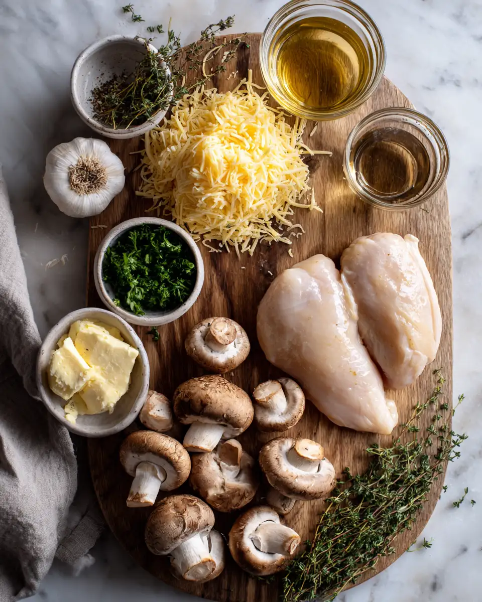 Ingredients for Irresistible Gouda and Mushroom Stuffed Chicken Recipe You Need to Try