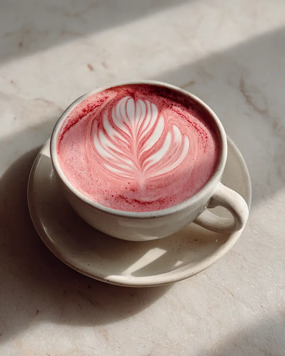 How to Make Pink Latte That Will Brighten Your Day - Featured Image