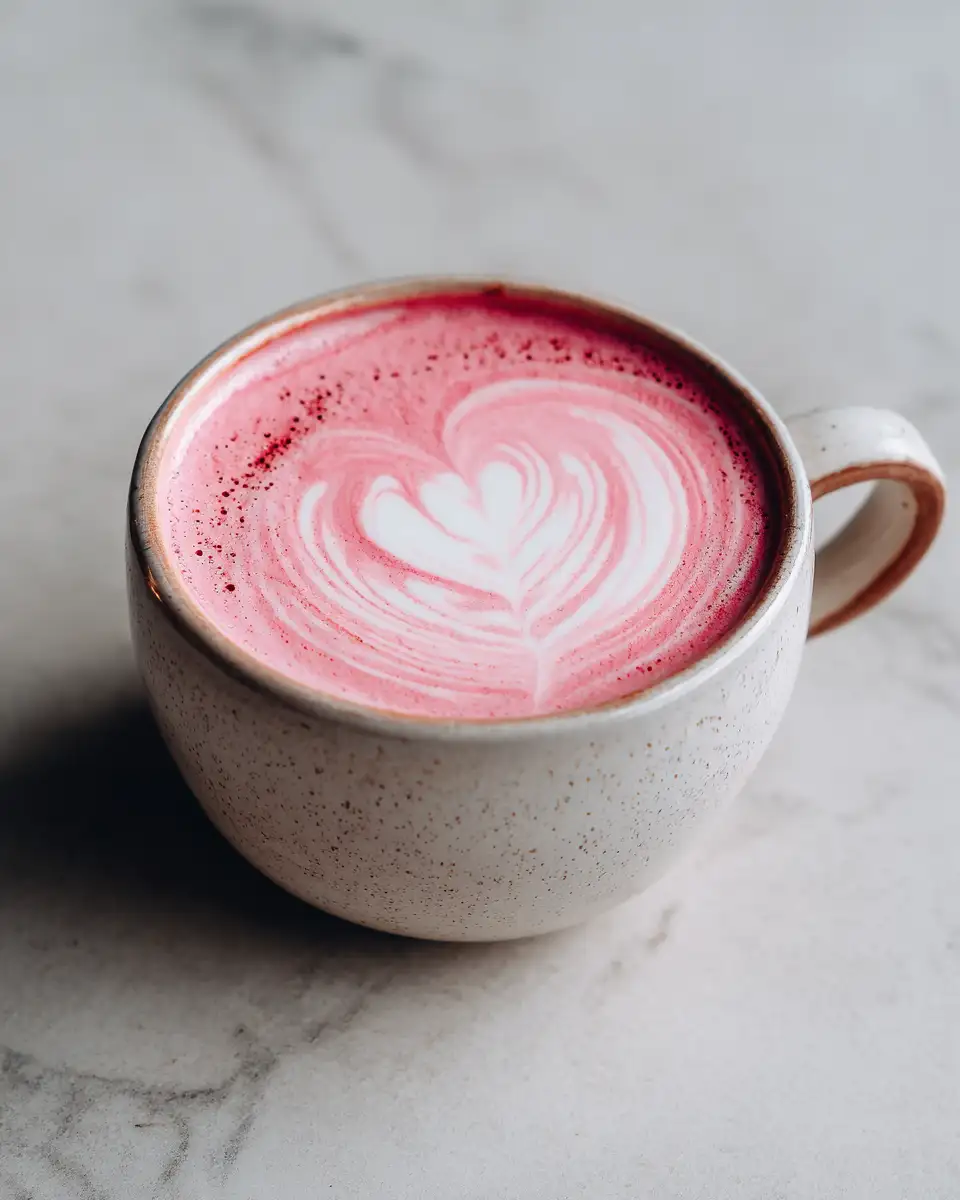 Final dish - How to Make Pink Latte That Will Brighten Your Day