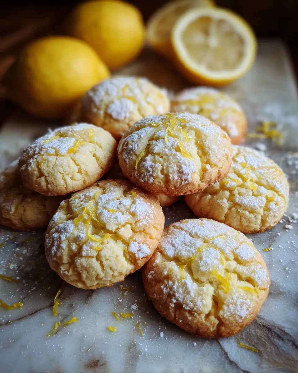 Final dish - Irresistibly Soft and Zesty Lemon Cookies That Melt in Your Mouth