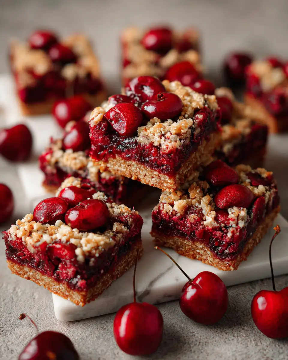 Ruby Red Cherry Bars That Disappear in Every Bite - Featured Image