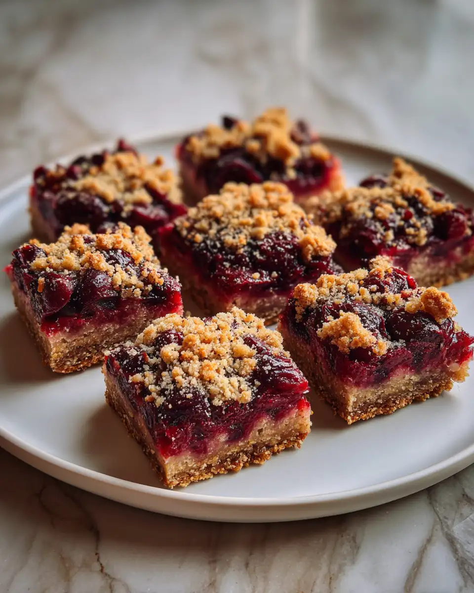 Final dish - Ruby Red Cherry Bars That Disappear in Every Bite