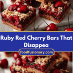 Ruby Red Cherry Bars That Disappear in Every Bite