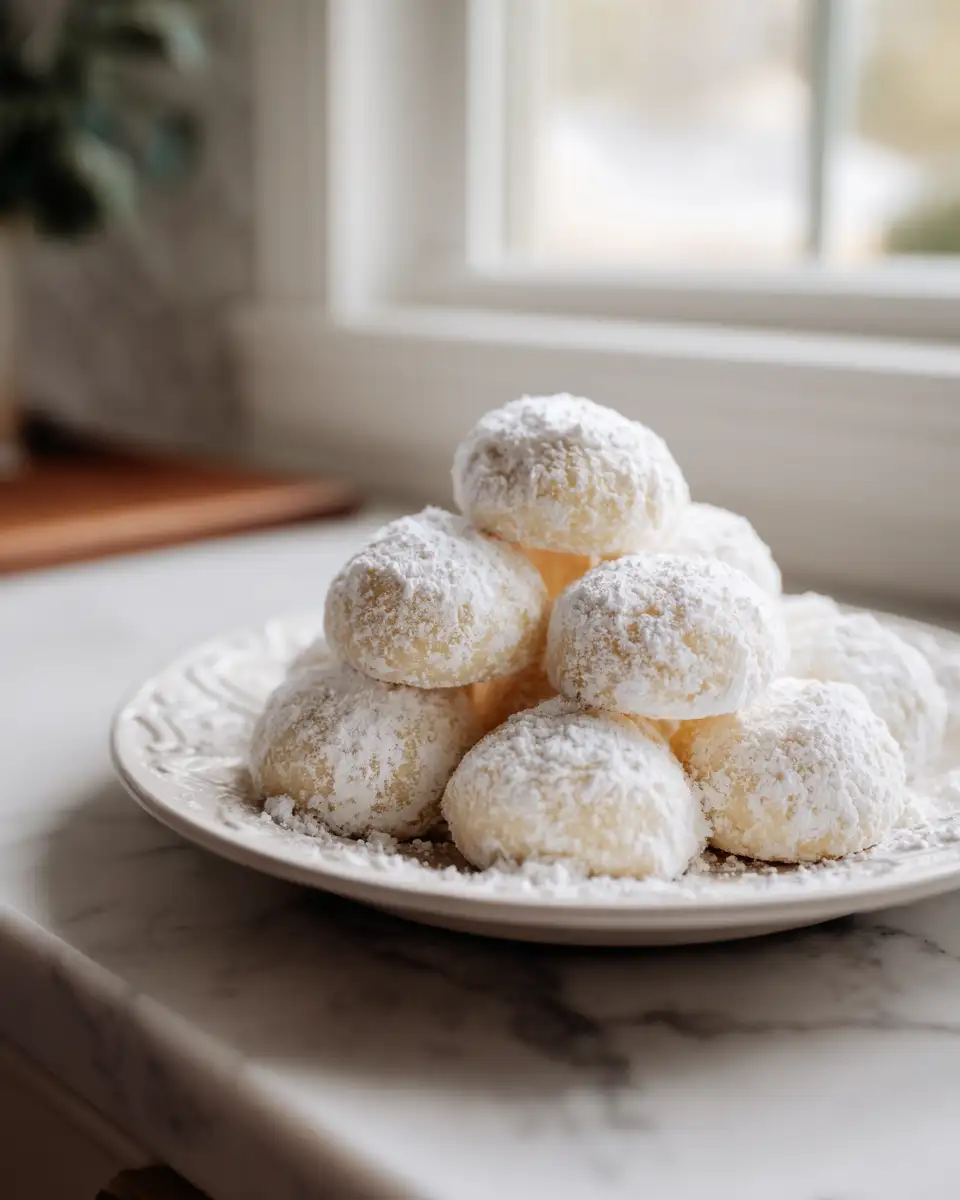 Irresistibly Fluffy Sweetened Condensed Milk Snowball Cookies You Have to Try - Featured Image