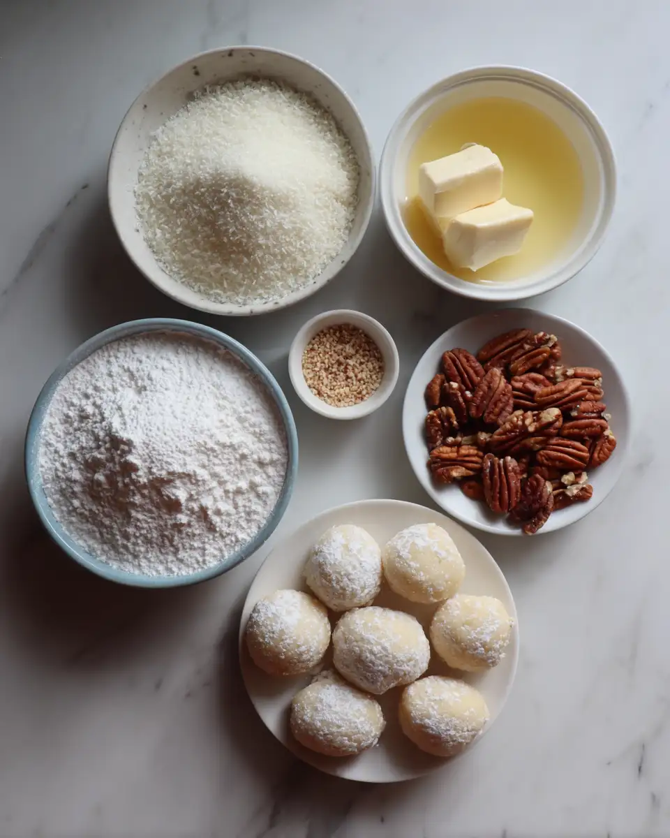 Ingredients for Irresistibly Fluffy Sweetened Condensed Milk Snowball Cookies You Have to Try