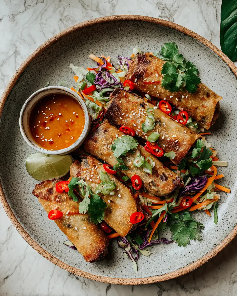 Final dish - Discover the Irresistible Flavor Explosion of Voodoo Egg Rolls