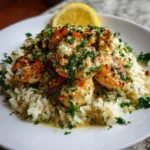 Irresistible Chicken Scampi with Garlic Parmesan Rice Recipe - Featured Image