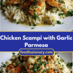 Irresistible Chicken Scampi with Garlic Parmesan Rice Recipe