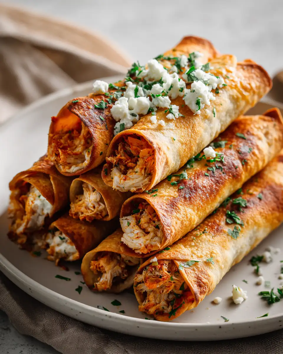 Irresistibly Crunchy Oven-Baked Chicken Taquitos You Have to Try - Featured Image