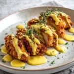Crunchy Pretzel Chicken with Creamy Mustard Cheddar Bliss - Featured Image