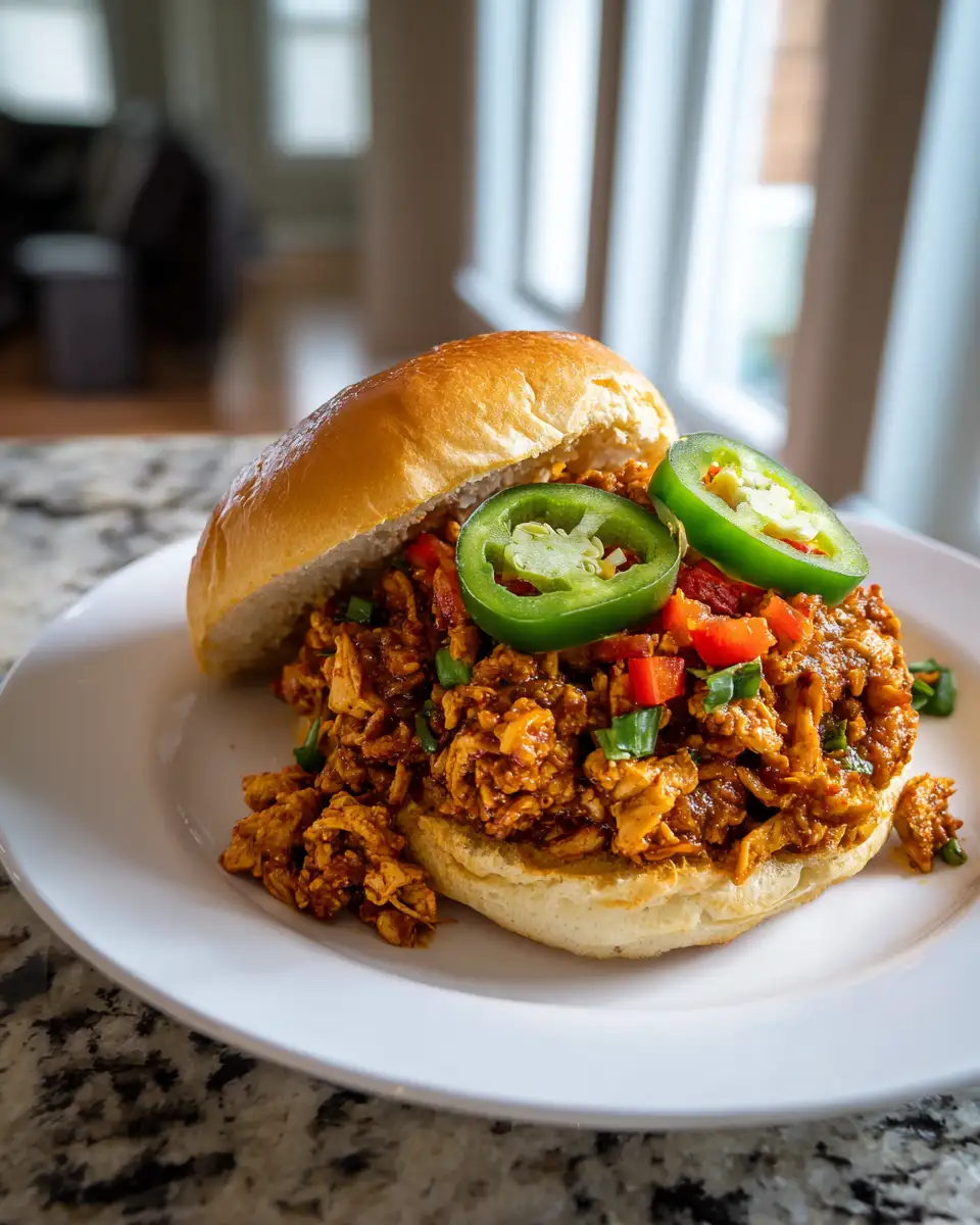 Final dish - Spice Up Dinner with This Irresistible Cajun Chicken Sloppy Joes Recipe