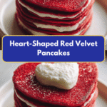 Irresistible Heart-Shaped Red Velvet Pancakes to Sweeten Your Morning