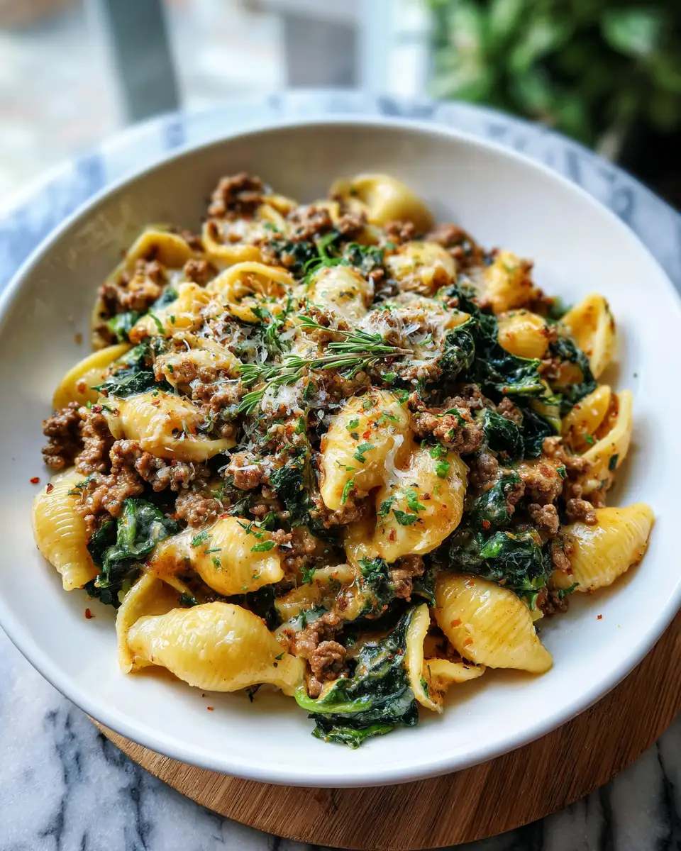 One-Pot Creamy Beef and Shells Recipe That Will Wow Your Taste Buds - Featured Image