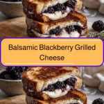 Indulge in the Ultimate Balsamic Blackberry Grilled Cheese with Brie Delight