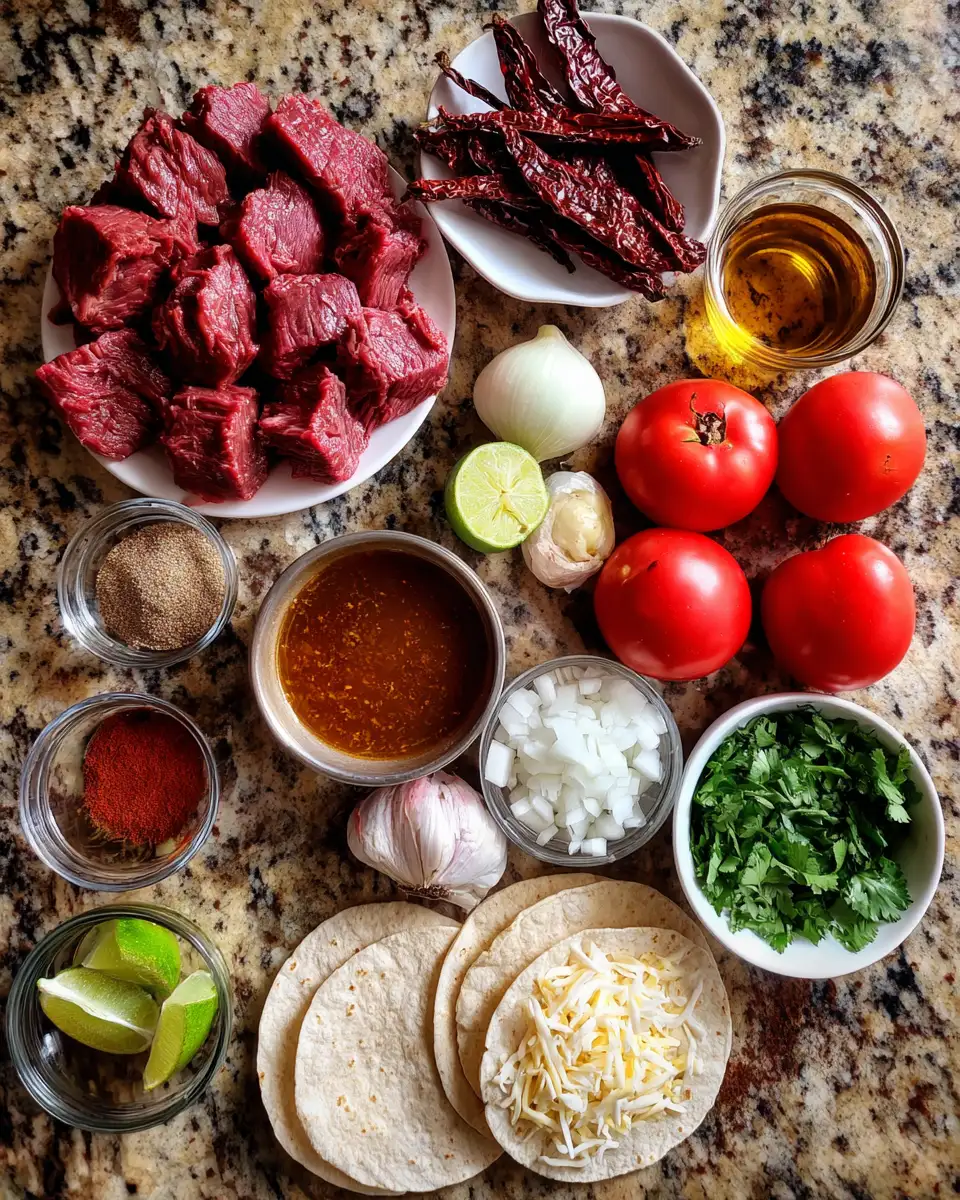 Ingredients for Mouthwatering Beef Birria Tacos You Need to Try Today