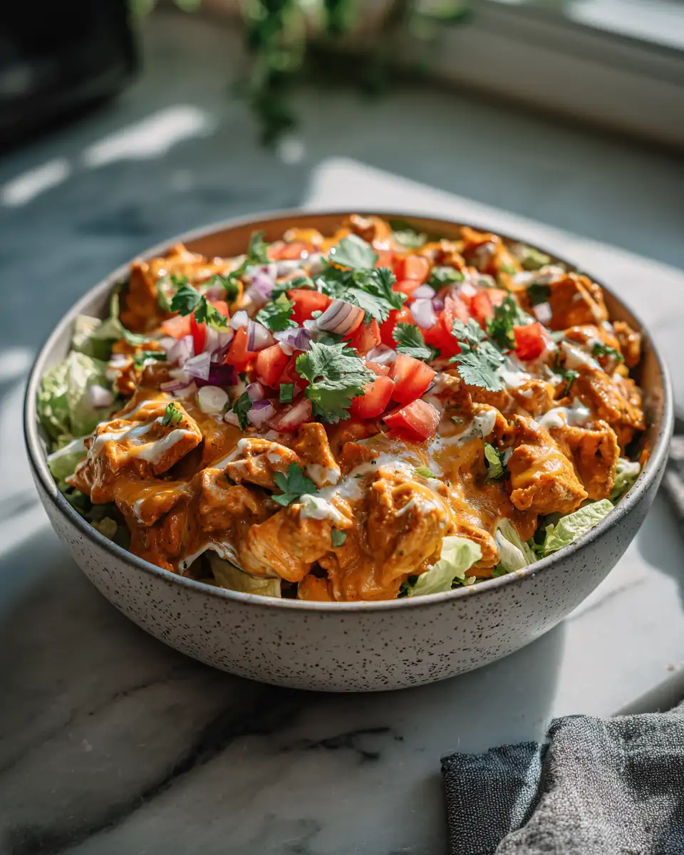 Creamy Enchilada Chicken Cottage Cheese Bowls That Will Wow Your Taste Buds - Featured Image