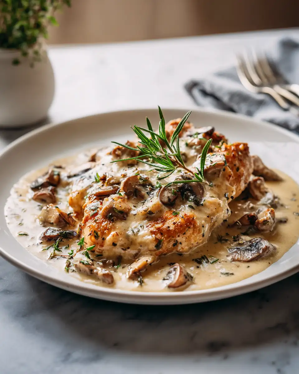 Creamy Mushroom Rosemary Chicken with Gruyere Recipe for Ultimate Comfort Food - Featured Image
