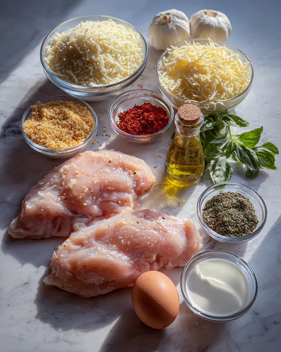 Ingredients for Irresistibly Crunchy Parmesan Chicken Recipe You Need to Try