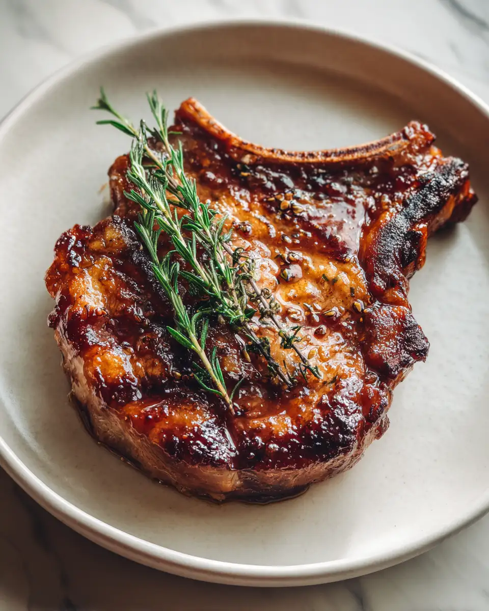 Final dish - Irresistible Delicious Brown Sugar Chops Recipe You Need to Try