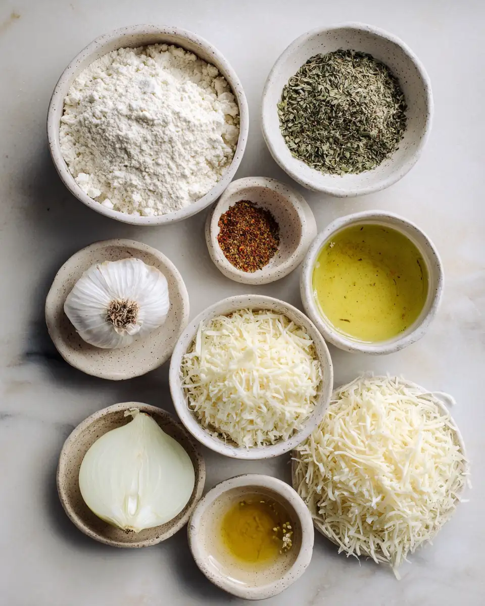 Ingredients for Irresistible Homemade Italian Herb Cheese Bread Recipe You Have to Try
