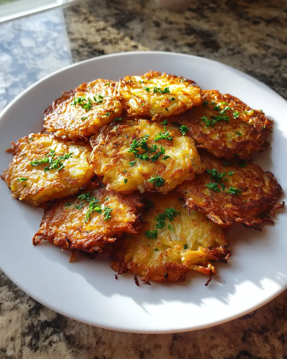 Final dish - Master the Art of Easy Crispy Potato Pancakes for Perfectly Golden Bites