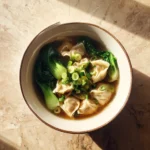 Warm Up Your Soul with Ginger Shiitake Wonton Soup with Bok Choy - Featured Image