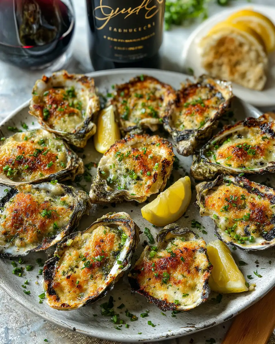 Final dish - Irresistible Grilled Parmesan Garlic Oysters That Will Elevate Your Seafood Game