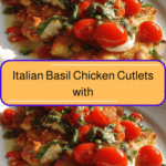 Irresistible Italian Basil Chicken Cutlets with Fresh Tomato and Creamy Burrata Topping