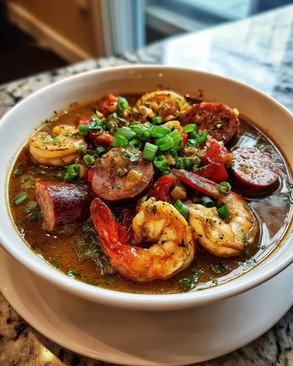 Final dish - Authentic Louisiana Seafood and Sausage Gumbo Recipe That Will Warm Your Soul