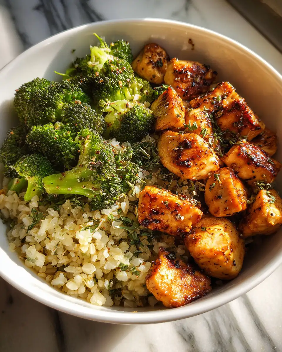 Easy Low Carb Chicken and Broccoli Meal Prep Bowl for Busy Weekdays - Featured Image