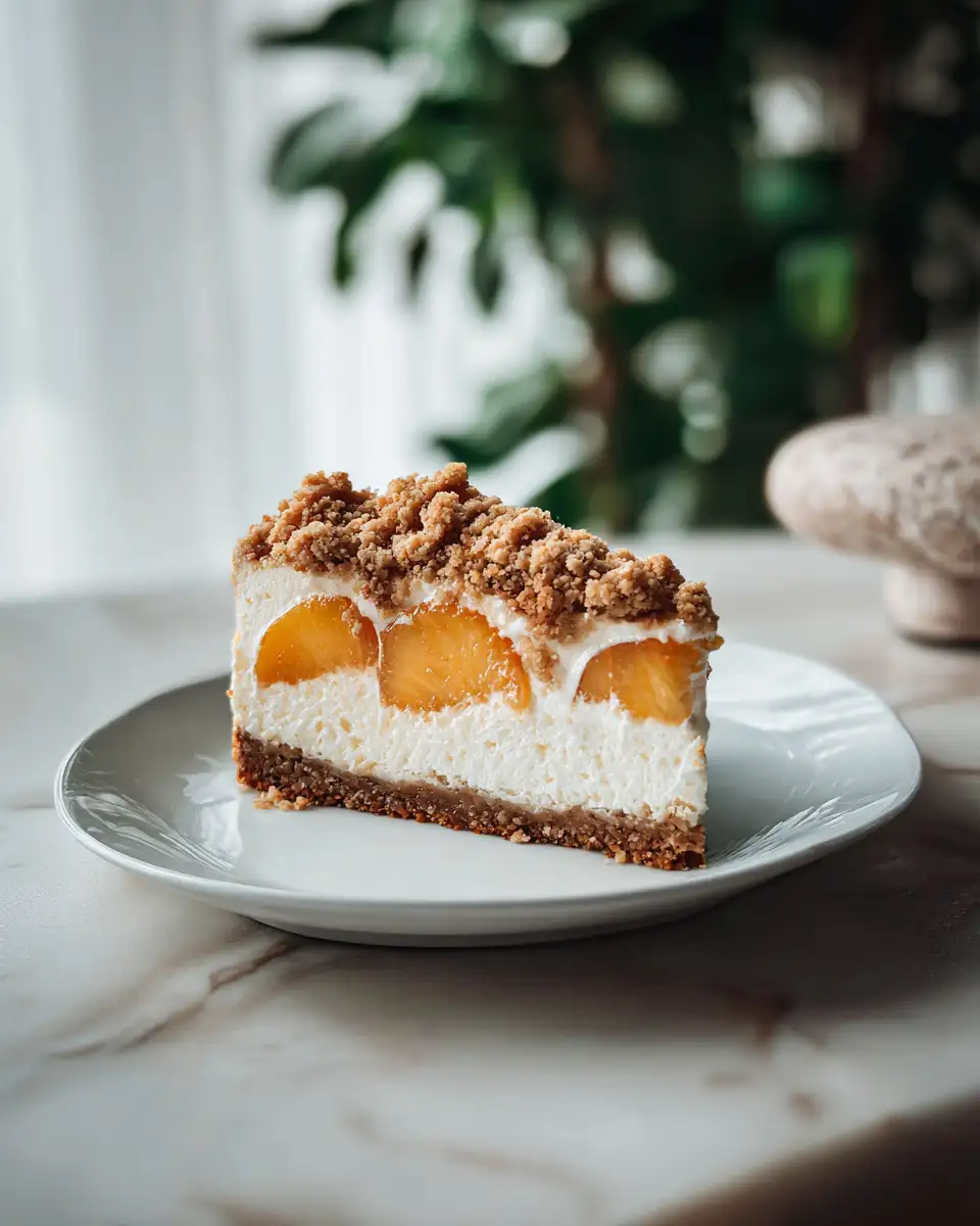 Irresistible Peach Cream Cheesecake Crumble Recipe You Need to Try - Featured Image