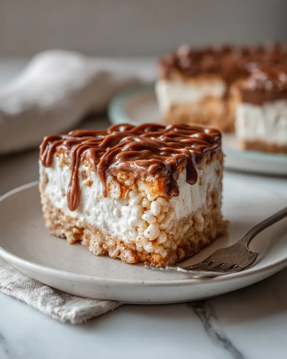 Irresistible Rice Krispie Treat No Bake Cheesecake Recipe for Sweet Cravings - Featured Image